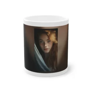 Freckled Woman with Auburn Hair Mug