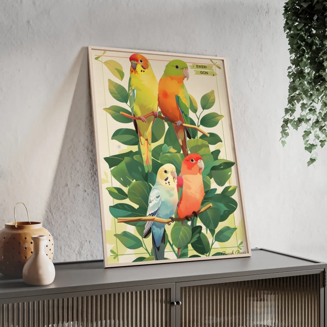 Colorful Data Insights: Visual Statistical Chart - Framed Poster