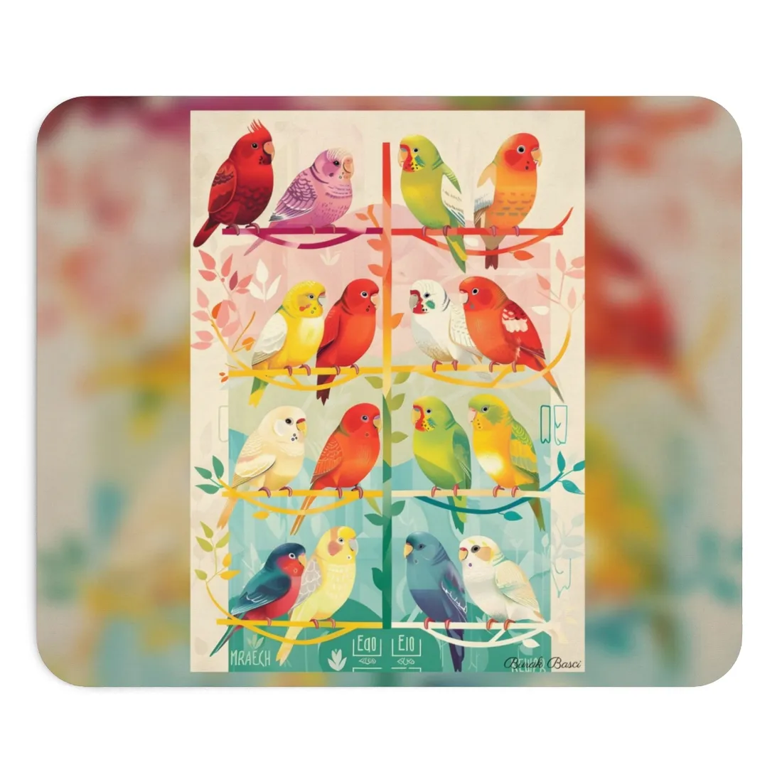 Colorful Data Pie Chart: 20B1 Batch Digital Art - Mouse Pad
