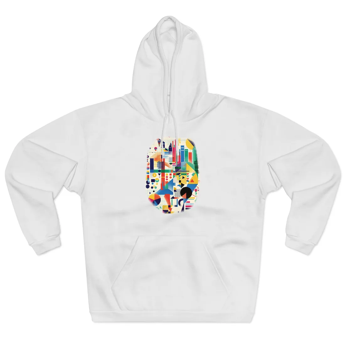 Colorful Educational Artwork: Statistical - Hoodie (White)