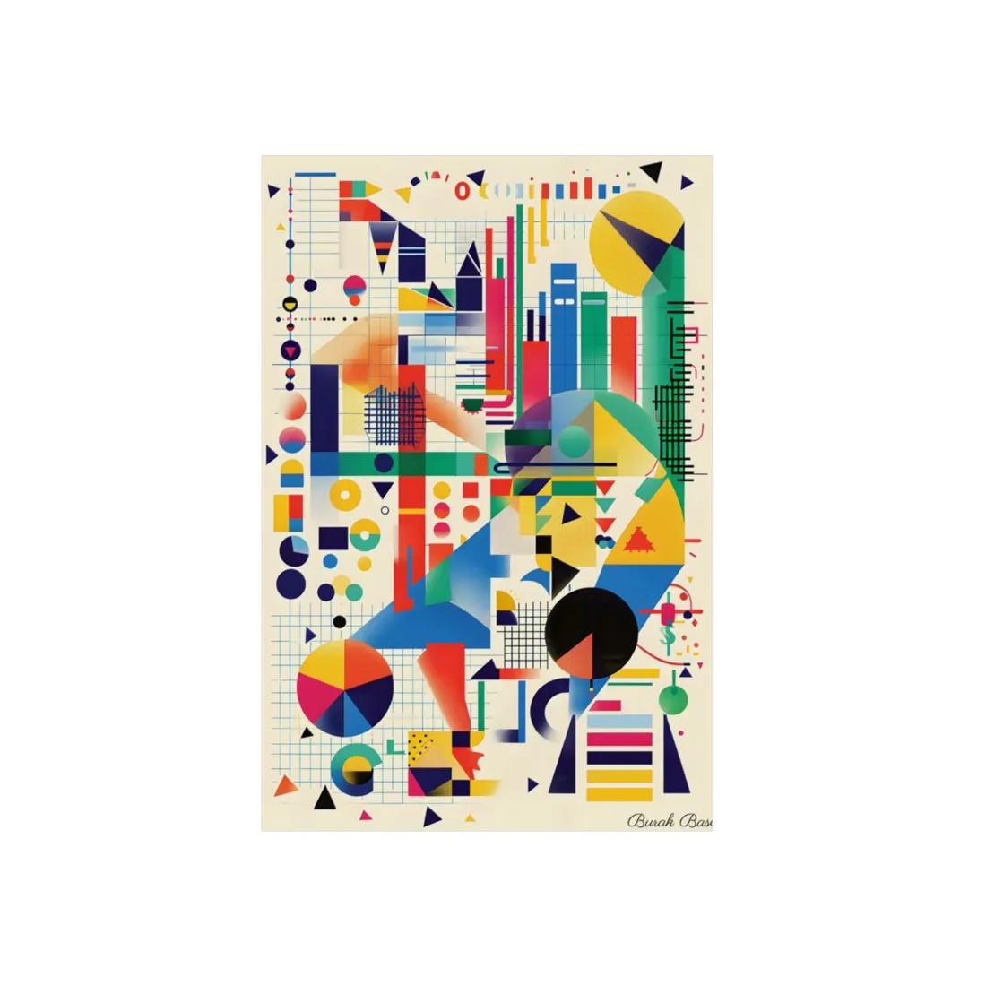 Colorful Educational Artwork: Statistical - Metal Poster