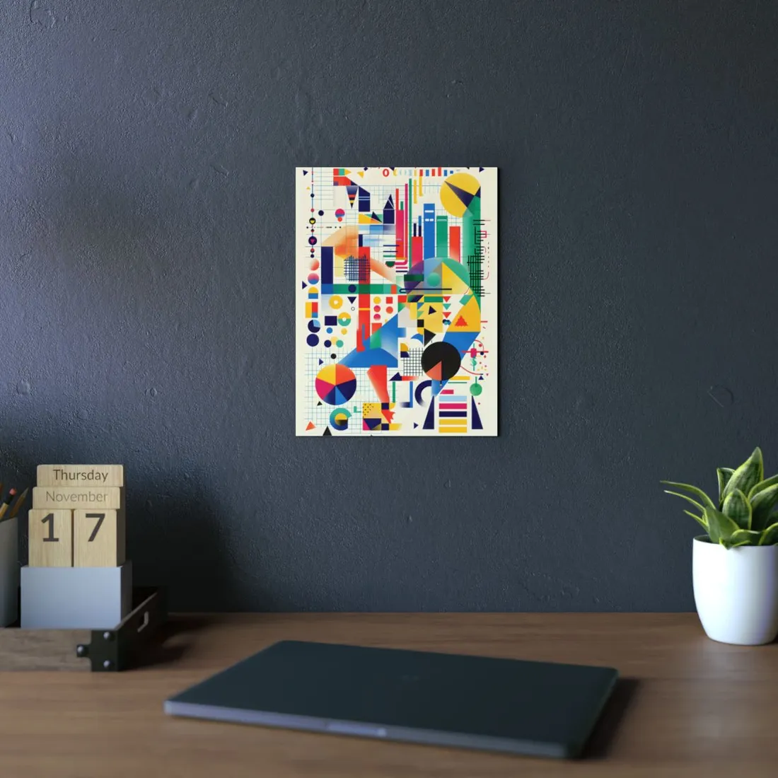 Colorful Educational Artwork: Statistical - Metal Poster