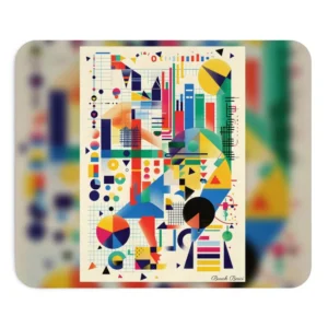 Geometric Abstract Shapes Poster Mouse Pad