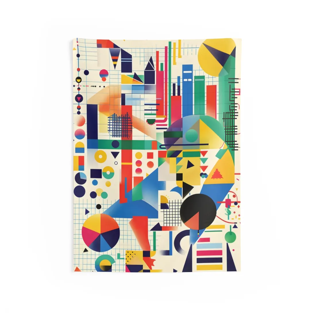 Colorful Educational Artwork: Statistical - Wall Tapestry