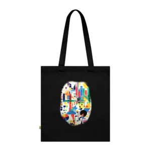 Geometric Abstract Shapes Poster Tote Bag