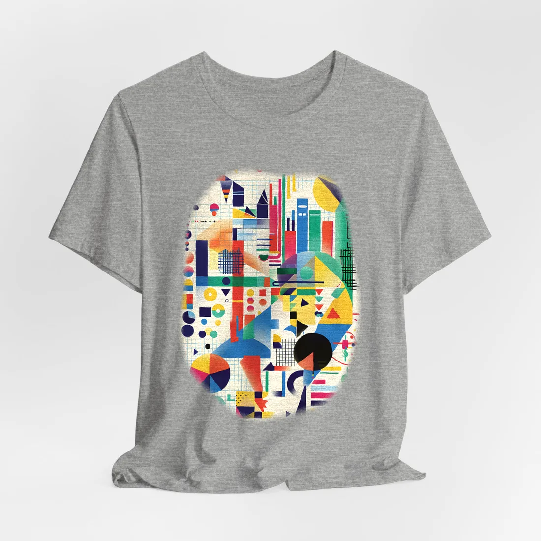 Colorful Educational Artwork: Statistical - T-Shirt (Athletic Heather)
