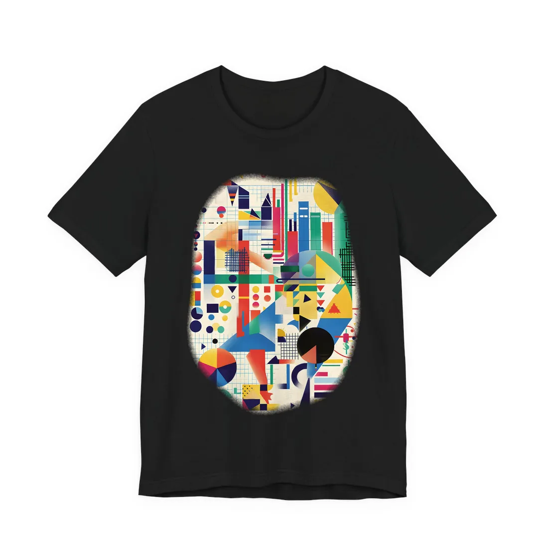 Colorful Educational Artwork: Statistical - T-Shirt (Black)