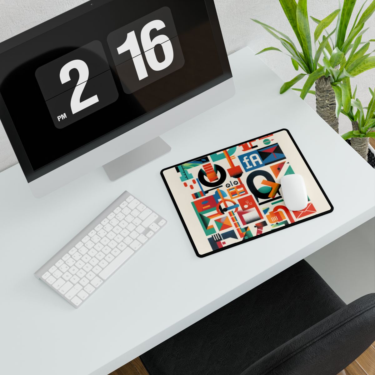 Colorful Infographic: Statistics Explained with Letter L - Desk Mat