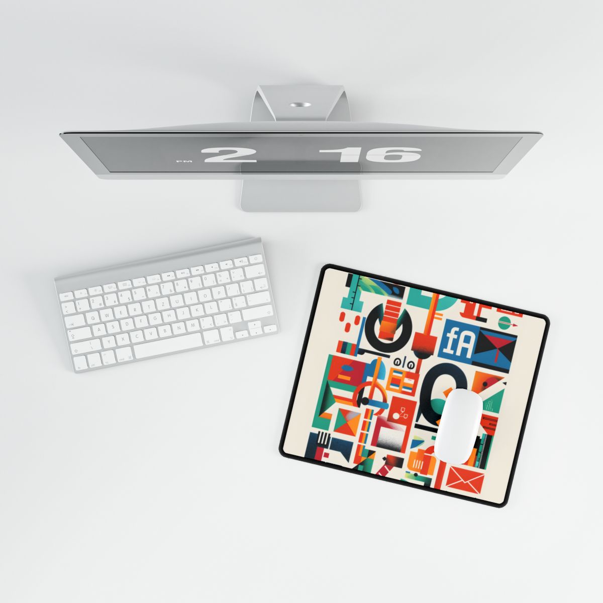 Colorful Infographic: Statistics Explained with Letter L - Desk Mat