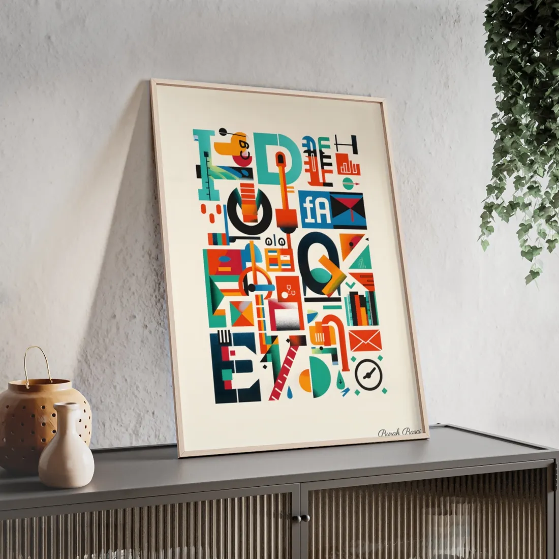 Colorful Infographic: Statistics Explained with Letter L - Framed Poster