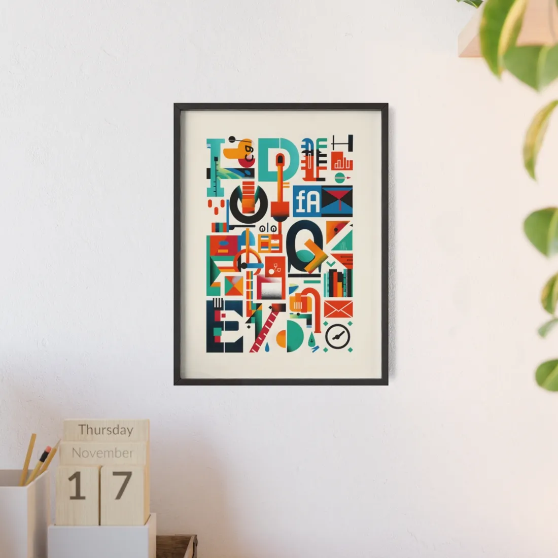 Colorful Infographic: Statistics Explained with Letter L - Framed Poster