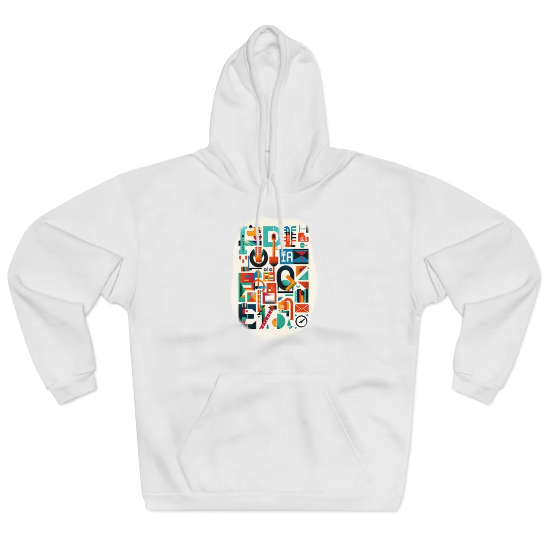 Colorful Infographic: Statistics Explained with Letter L - Hoodie (White)