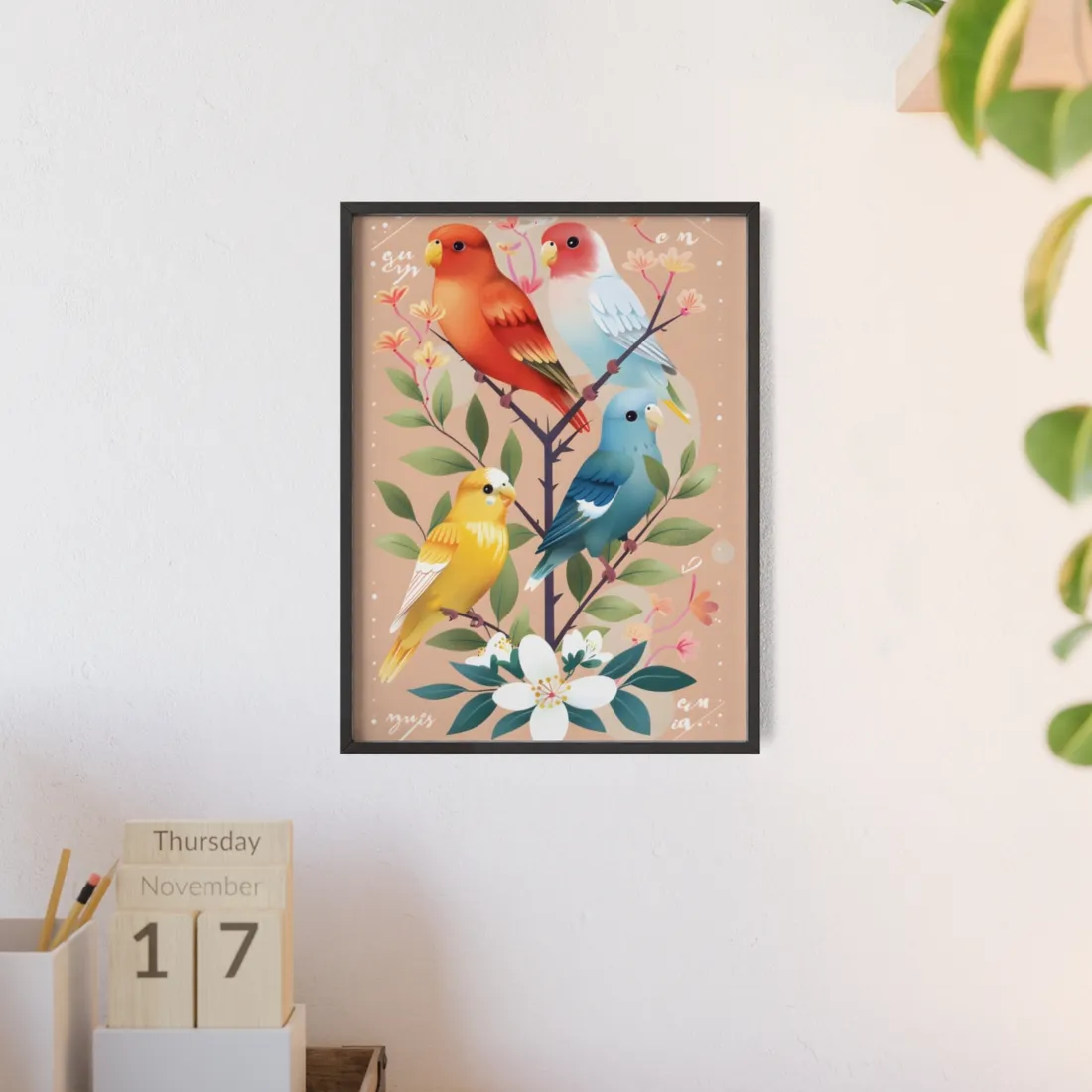 Colorful Literacy Chart: Levels of LO Across Age Groups - Framed Poster