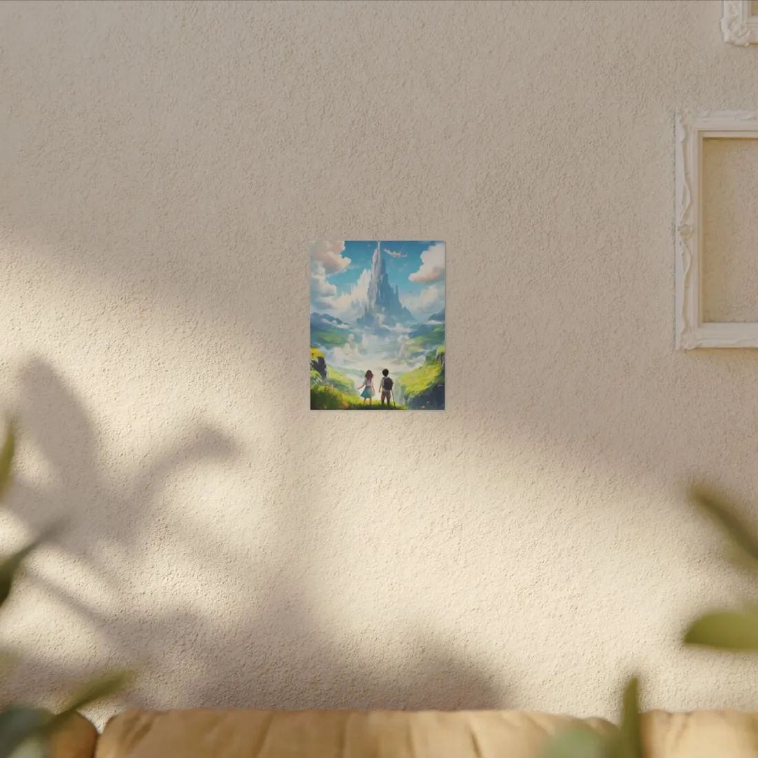 Colorful Meadow Friends: A Joyful Landscape Scene - Canvas