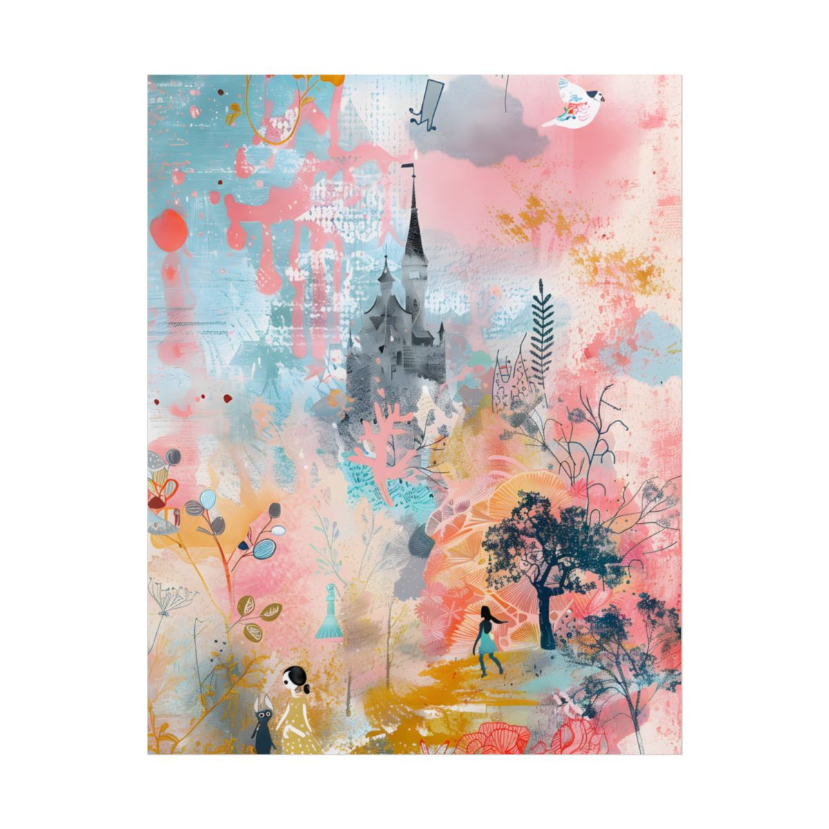 Colorful Pop Art Collage: Celebrating Everyday Life - Poster