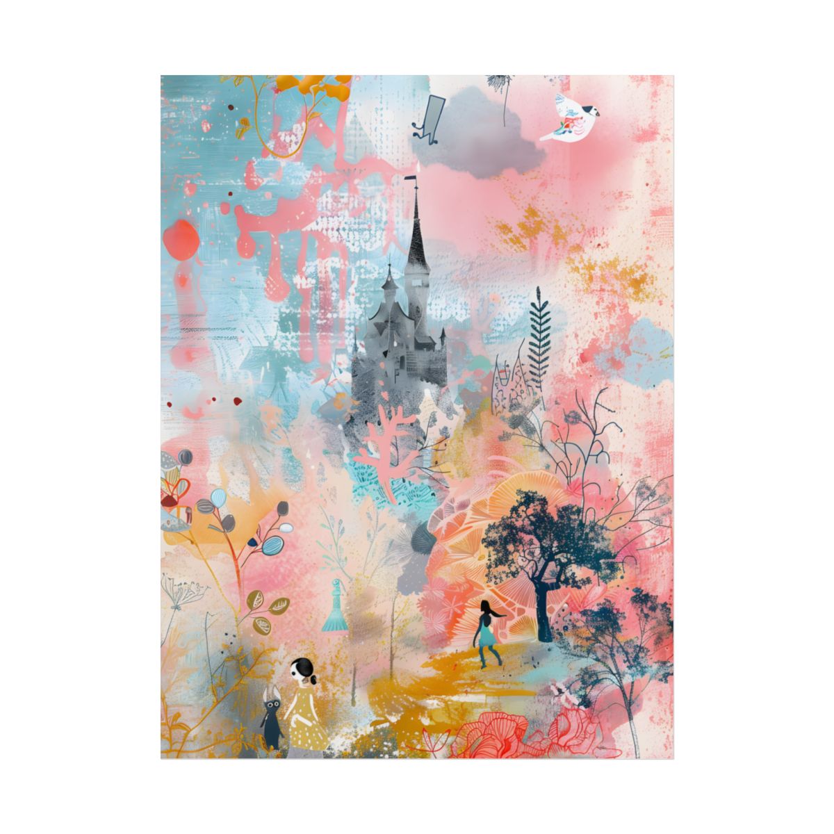 Colorful Pop Art Collage: Celebrating Everyday Life - Poster