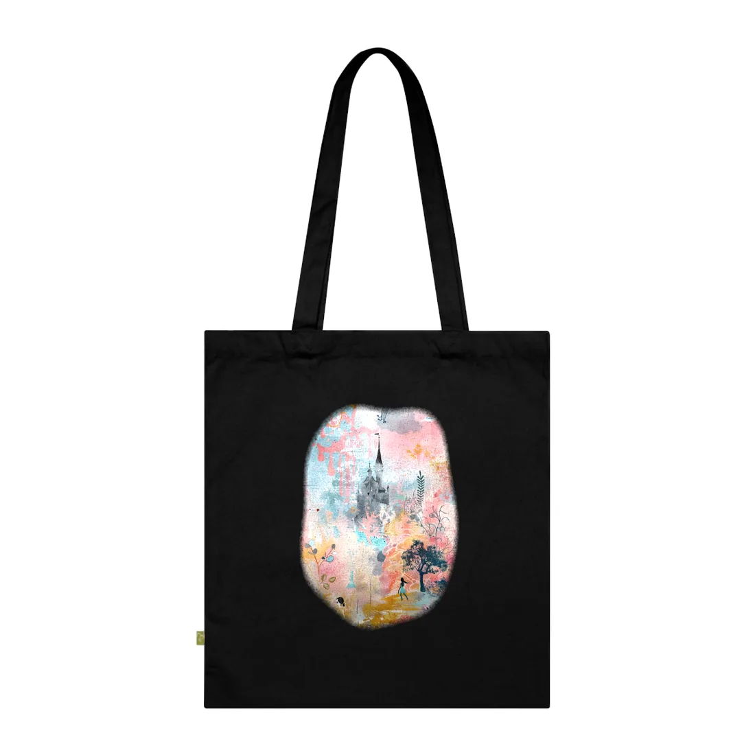 Colorful Pop Art Collage: Celebrating Everyday Life - Tote Bag (Black)