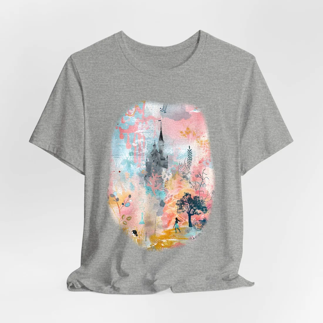 Colorful Pop Art Collage: Celebrating Everyday Life - T-Shirt (Athletic Heather)