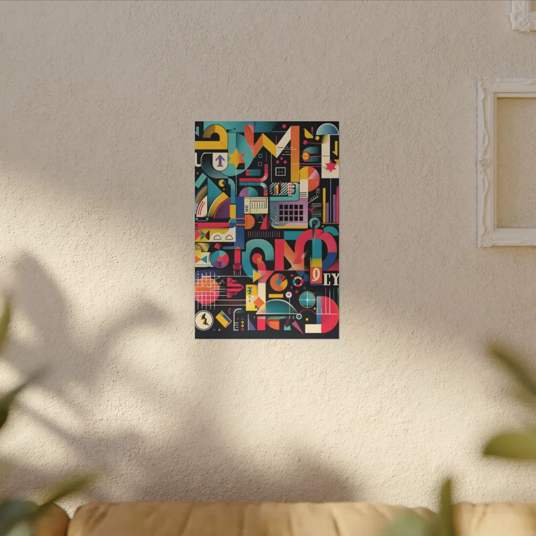 Colorful Statistics Art: A Vibrant Illustration Exploring Data Visualizations - Canvas