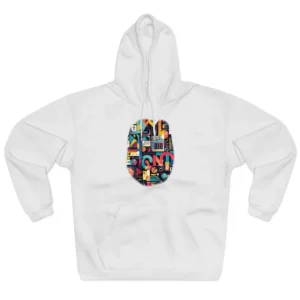 Geometric Abstract Letterform Poster Hoodie