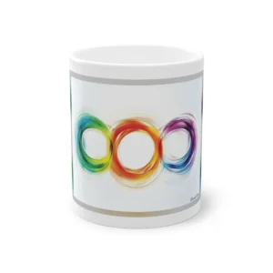 Interlocking Rainbow Rings Mug