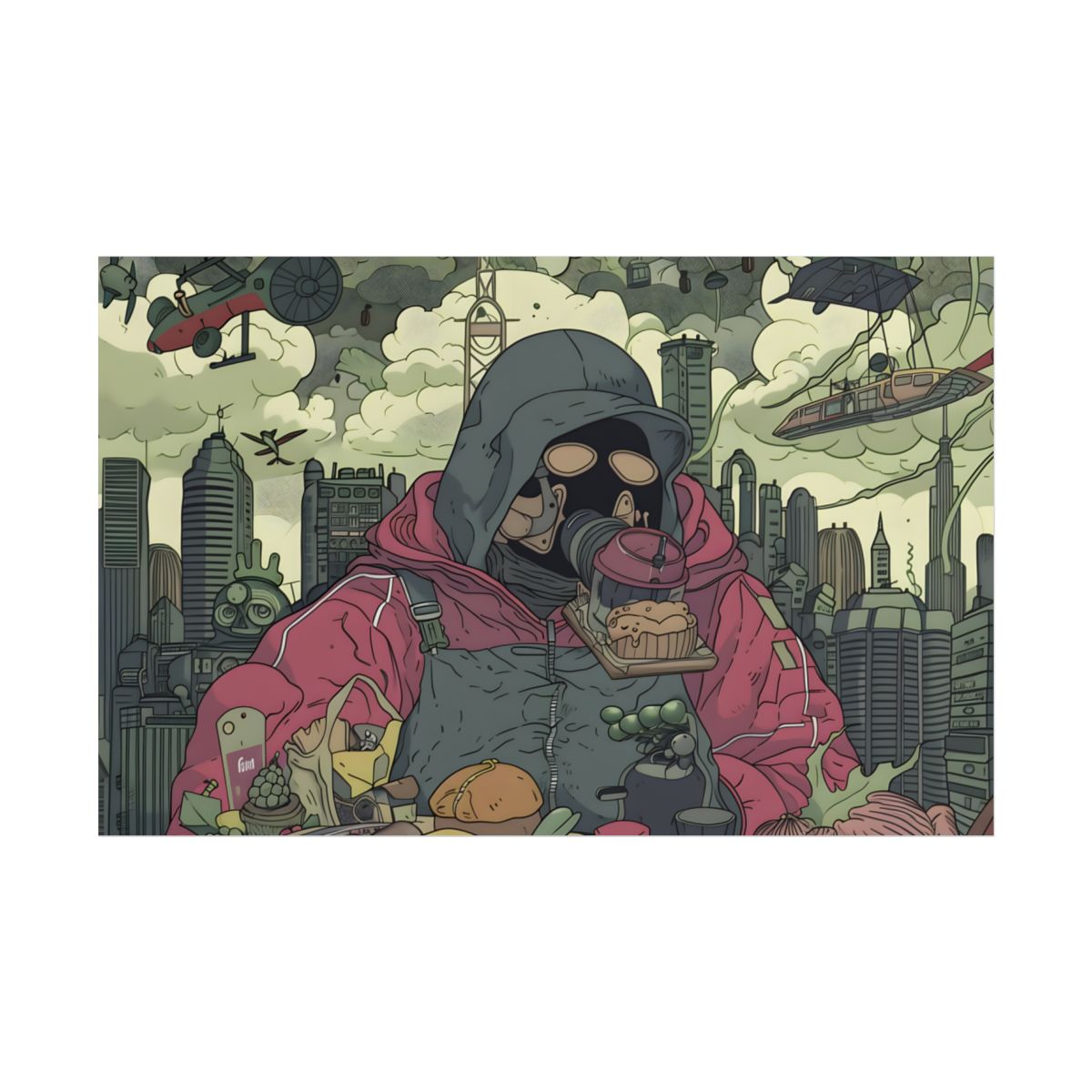 Comic Book Marvel: Metal Face Inspired Artwork - Poster