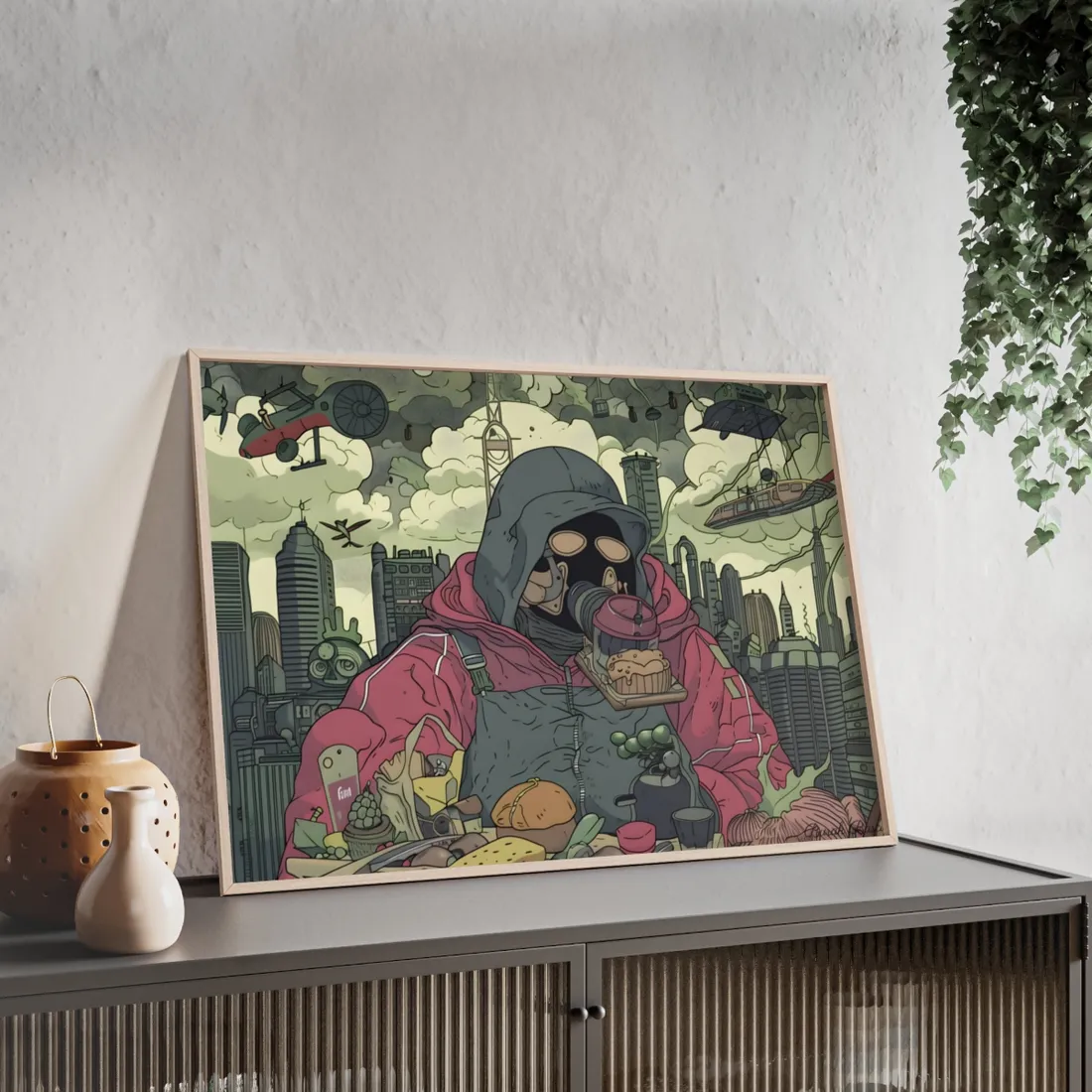 Comic Book Marvel: Metal Face Inspired - Framed Poster