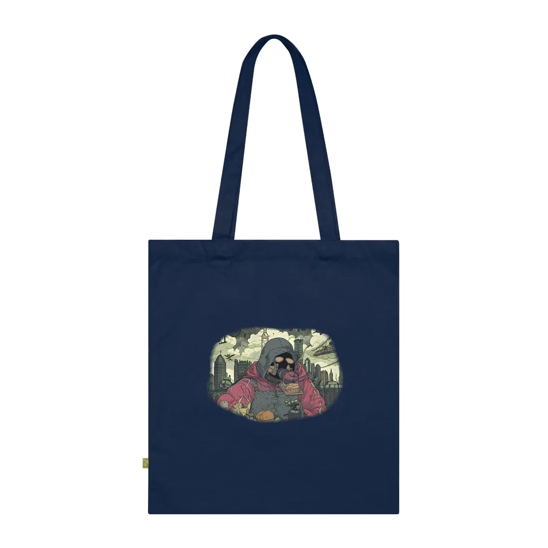 Comic Book Marvel: Metal Face Inspired - Tote Bag (French Navy)