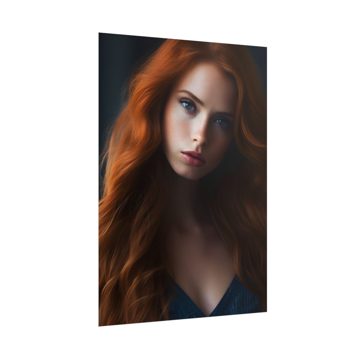 Confident Redhead Model: Empowered Super Sexy Artwork - Poster