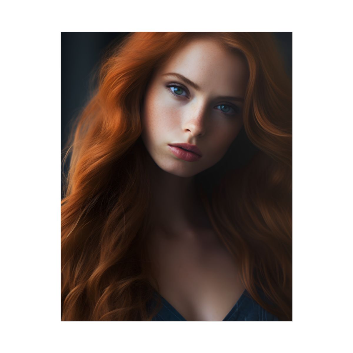Confident Redhead Model: Empowered Super Sexy Artwork - Poster