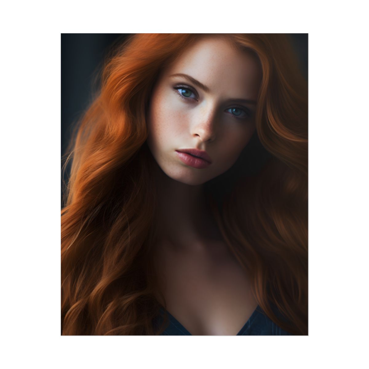 Confident Redhead Model: Empowered Super Sexy Artwork - Poster