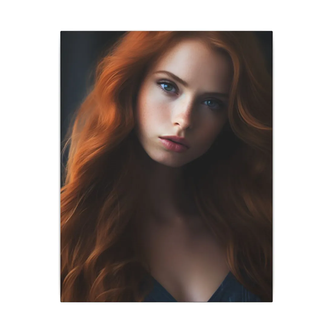 Confident Redhead Model: Empowered Super Sexy - Canvas