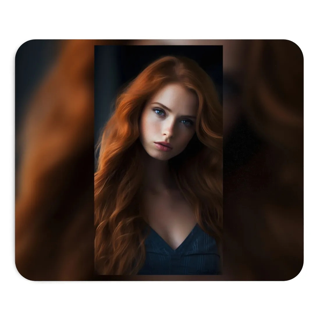 Confident Redhead Model: Empowered Super Sexy - Mouse Pad