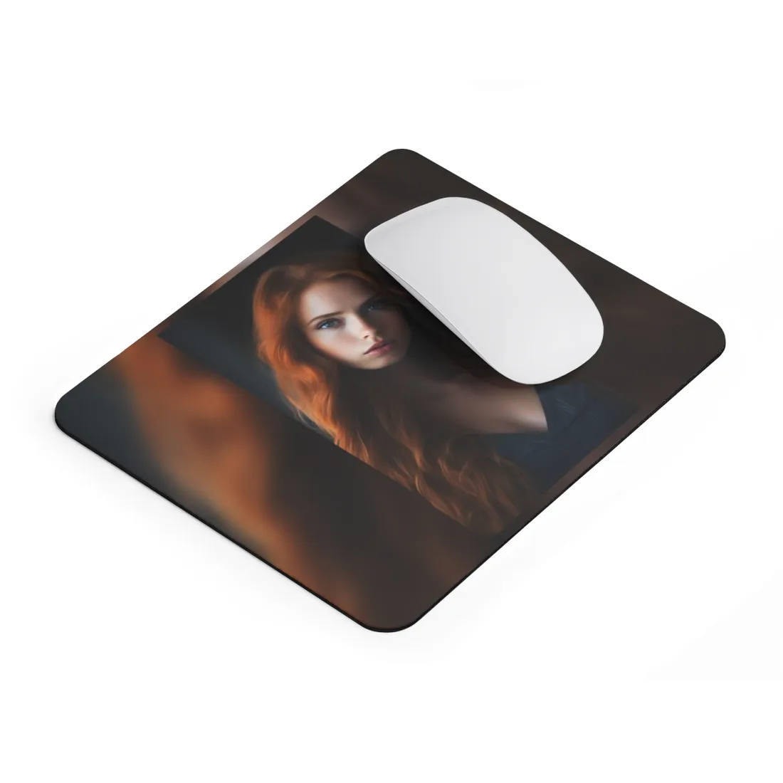 Confident Redhead Model: Empowered Super Sexy - Mouse Pad