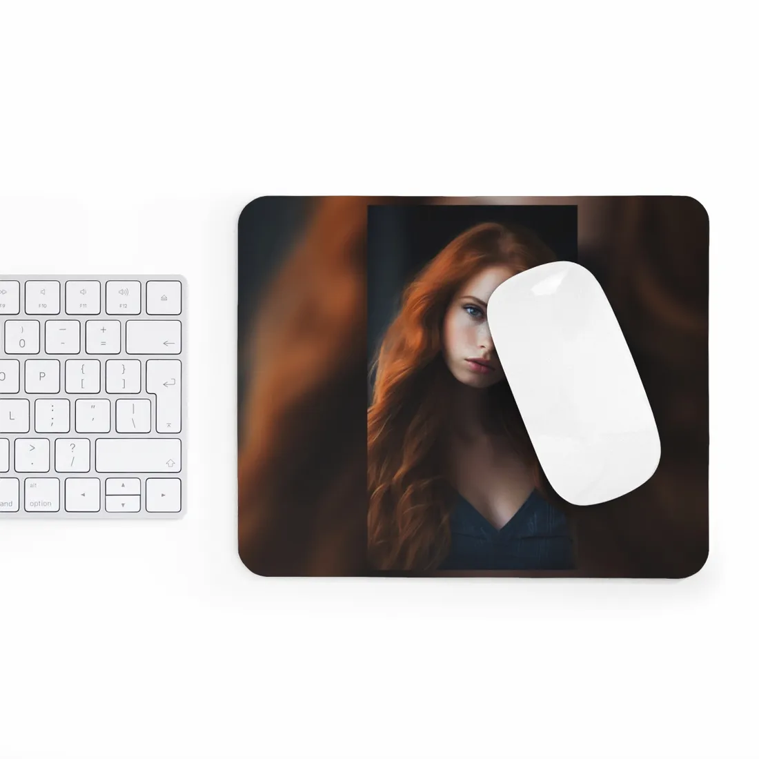 Confident Redhead Model: Empowered Super Sexy - Mouse Pad