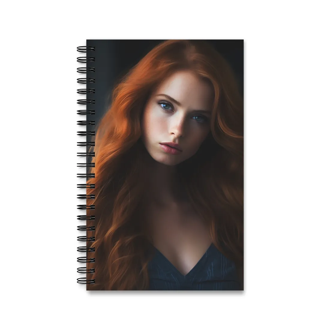 Confident Redhead Model: Empowered Super Sexy - Spiral Notebook