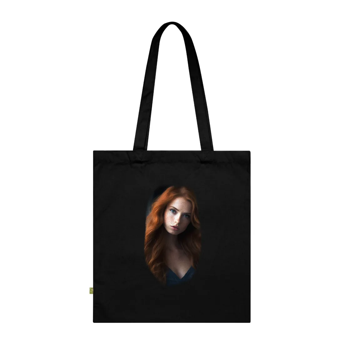 Confident Redhead Model: Empowered Super Sexy Tote Bag - Tote Bag (Black)