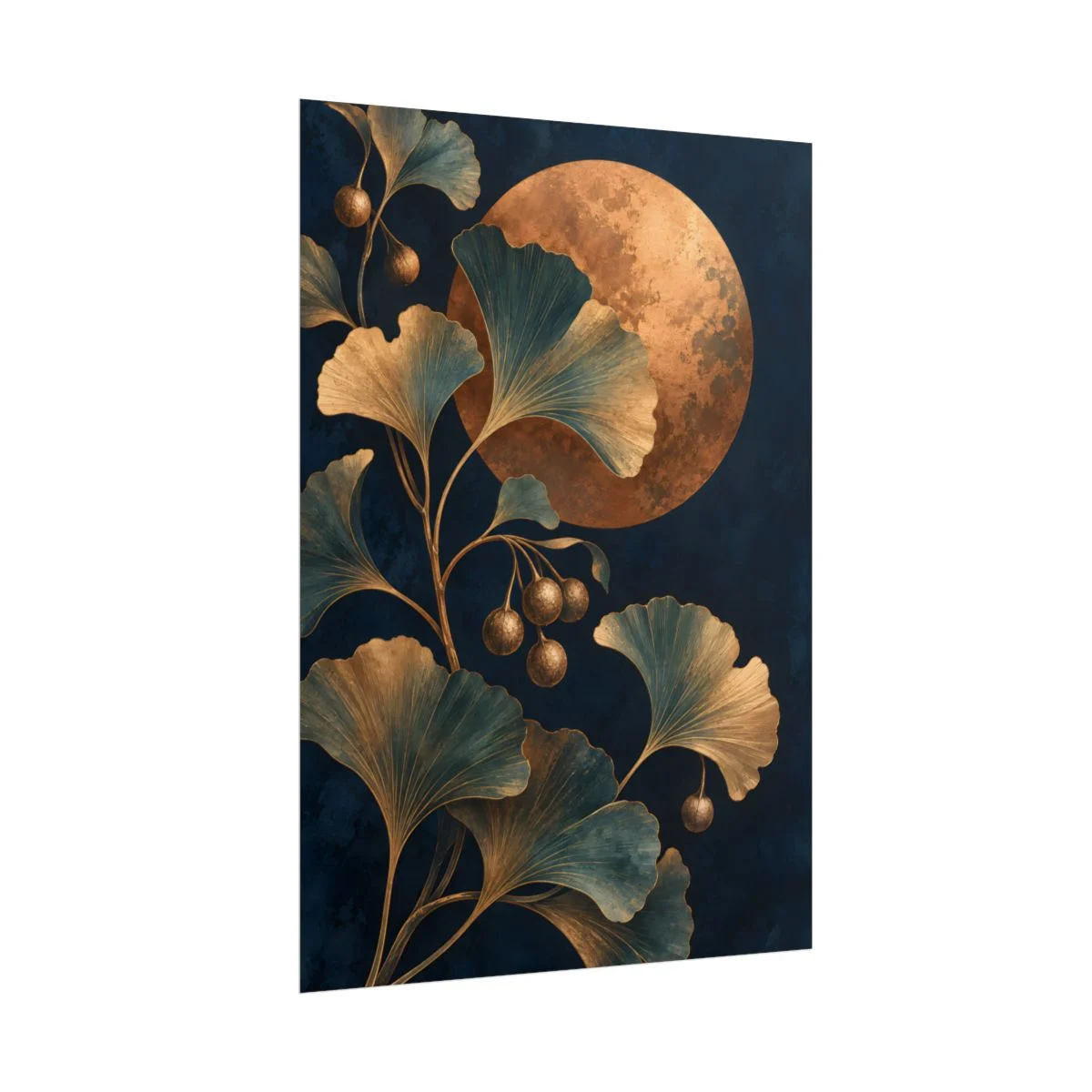 Side view of Copper Moon Botanical poster