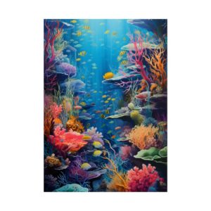 Vibrant Coral Reef Poster