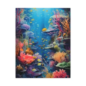 Vibrant Coral Reef Canvas Print