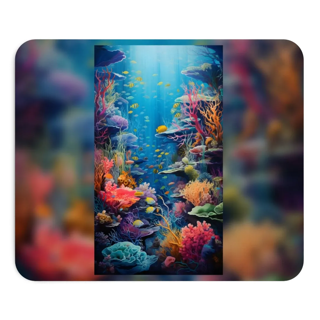 Coral Reef Sanctuary: Teeming Underwater - Mouse Pad