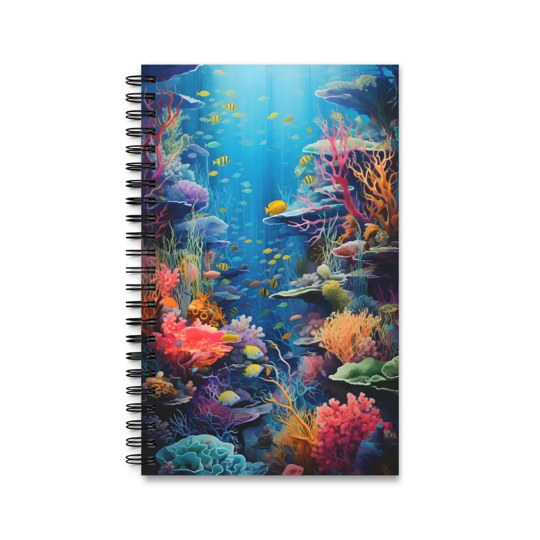 Coral Reef Sanctuary: Teeming Underwater - Spiral Notebook