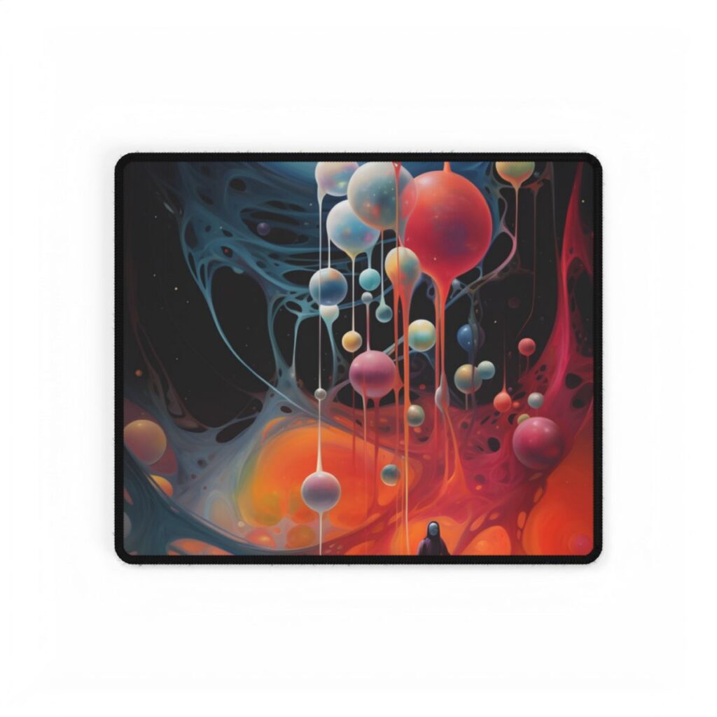 Cosmic Art Gallery: Enchanting Celestial Realm - Desk Mat
