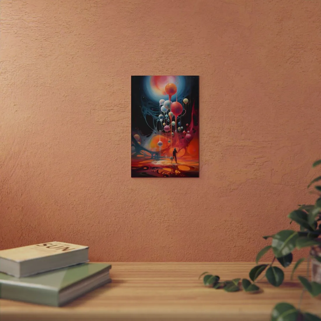 Cosmic Art Gallery: Enchanting Celestial Realm - Metal Poster