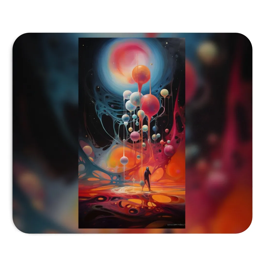 Cosmic Art Gallery: Enchanting Celestial Realm - Mouse Pad