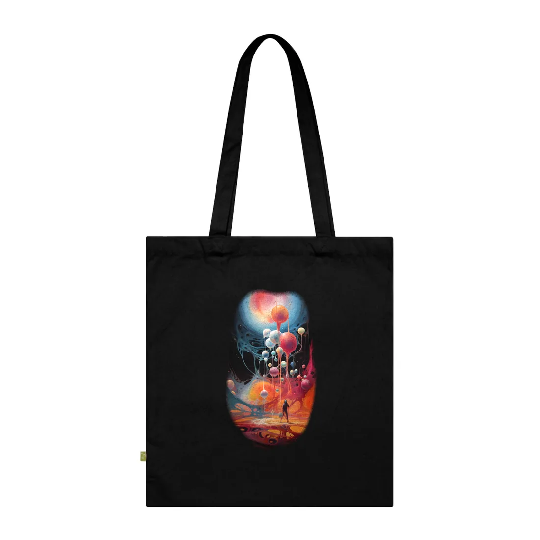 Cosmic Art Gallery: Enchanting Celestial Realm Tote Bag - Tote Bag (Black)