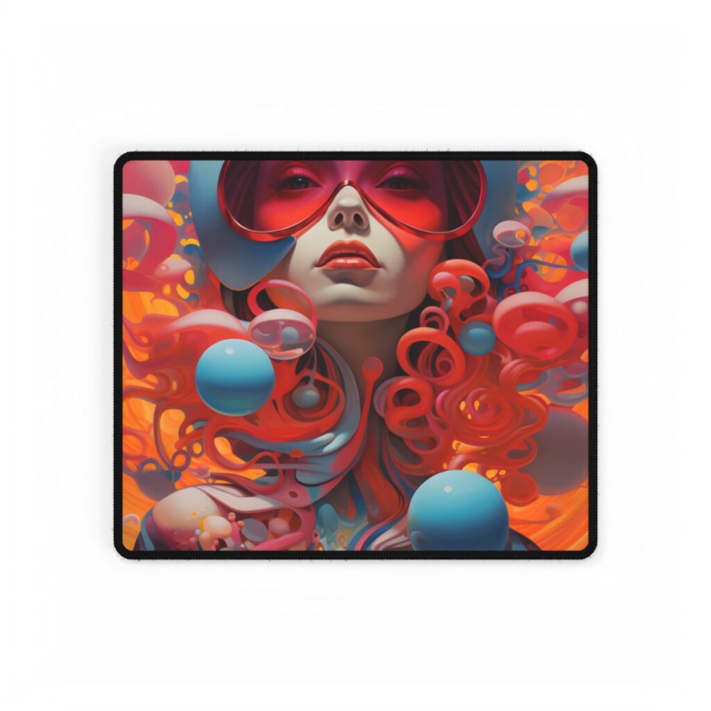 Cosmic Art: Modern Space Art Gallery - Desk Mat