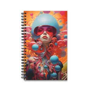 Chromatic Bubble Portrait Spiral Notebook