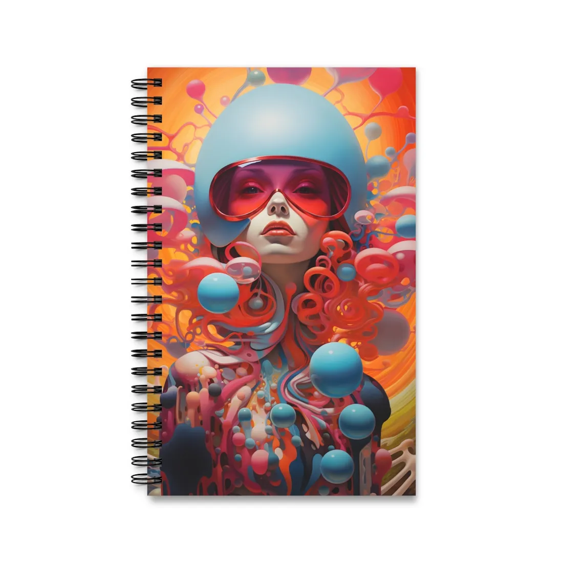 Cosmic Art: Modern Space Art Gallery - Spiral Notebook