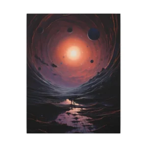 Glowing Vortex Journey Canvas Print